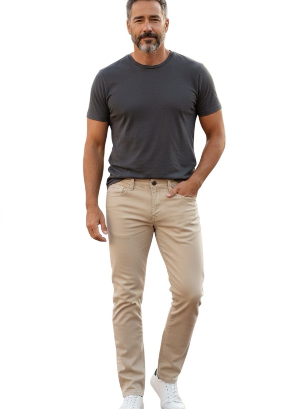 Jachs New York Men’s  Crème Color Casual Pants